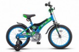 Детский велосипед Stels Jet 16" Z010 синий черный 2022 - Спортивный тренажерный интернет магазин Кумитеспорт