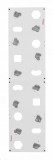 Скалодром пристенный 500*2000 стандарт ЭЛЬБРУС (10 зацепов) белый-пастель с отверстиями - Спортивный тренажерный интернет магазин Кумитеспорт