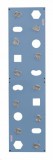 Скалодром пристенный 500*2000 стандарт ЭЛЬБРУС (10 зацепов) голубой-пастель с отверстиями - Спортивный тренажерный интернет магазин Кумитеспорт