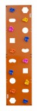 Скалодром пристенный 500*2000 стандарт ЭЛЬБРУС (10 зацепов) оранжевый с отверстиями - Спортивный тренажерный интернет магазин Кумитеспорт