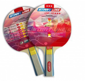 Ракетка для настольного тенниса Level 300 анатомическая 12401 - Спортивный тренажерный интернет магазин Кумитеспорт